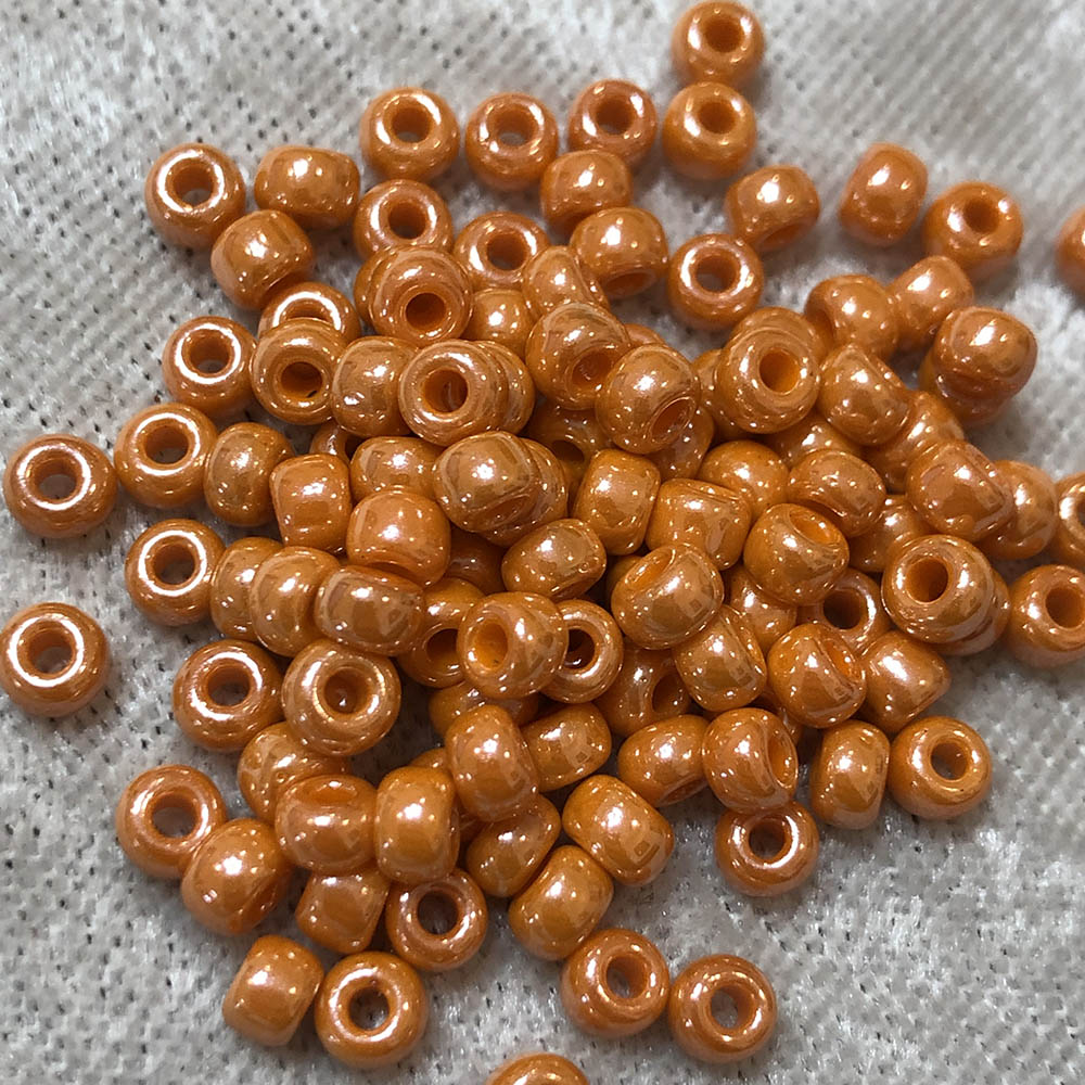 6/0 Opaque Orange Luster 423 Japanese Seed Beads