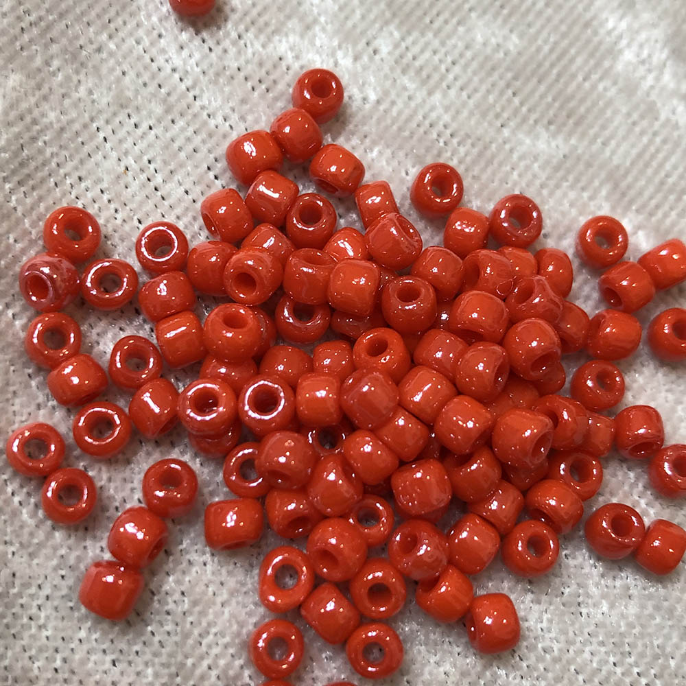 6/0 Opaque Dark Orange Luster 424 Japanese Seed Beads 