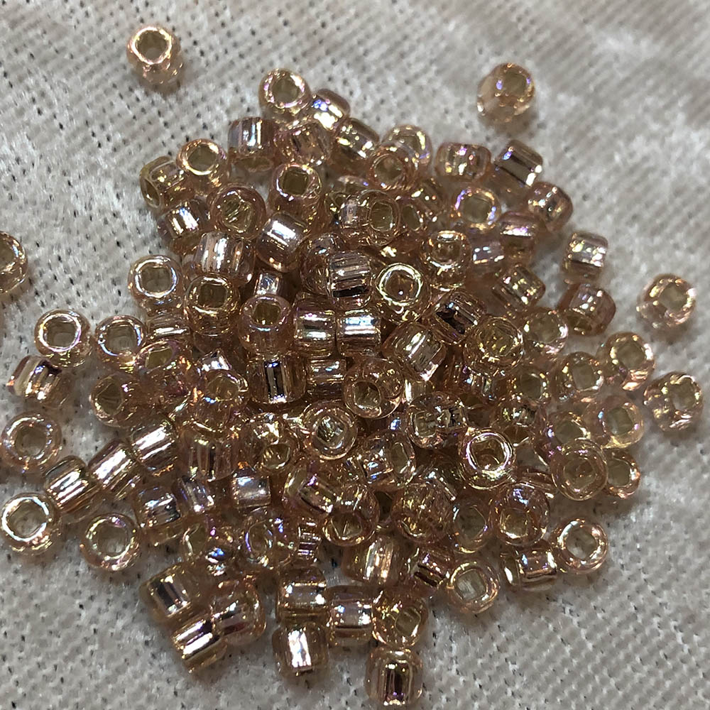 6/0 Silverlined Light Blush AB 640A Japanese Seed Beads