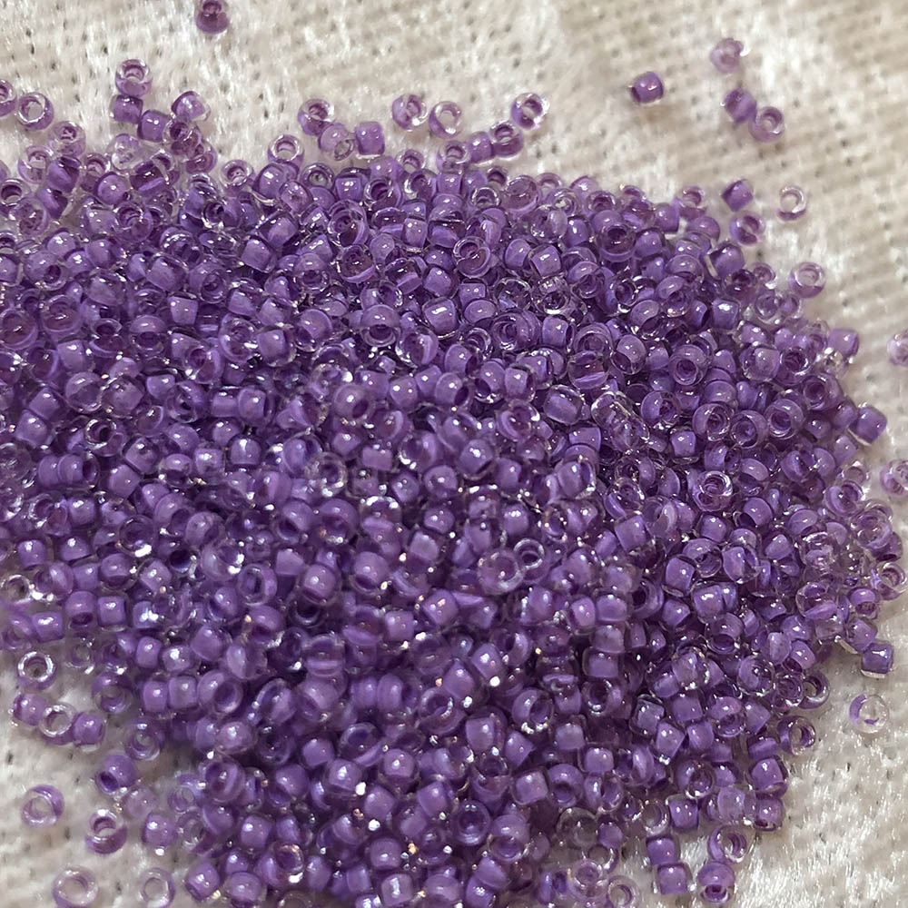 15/0 Orchid Lined Crystal 222 Japanese Seed Beads