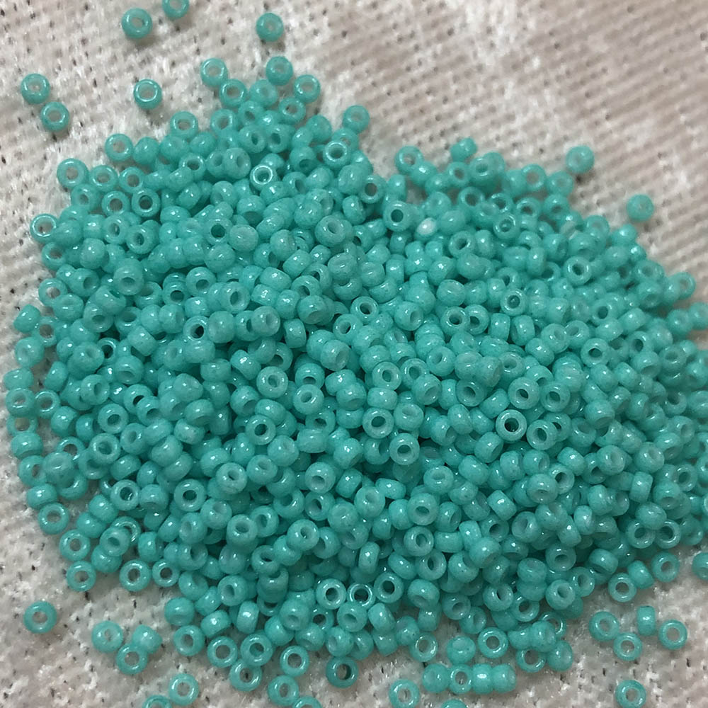 15/0 Opaque Aqua Blue 412C Japanese Seed Beads