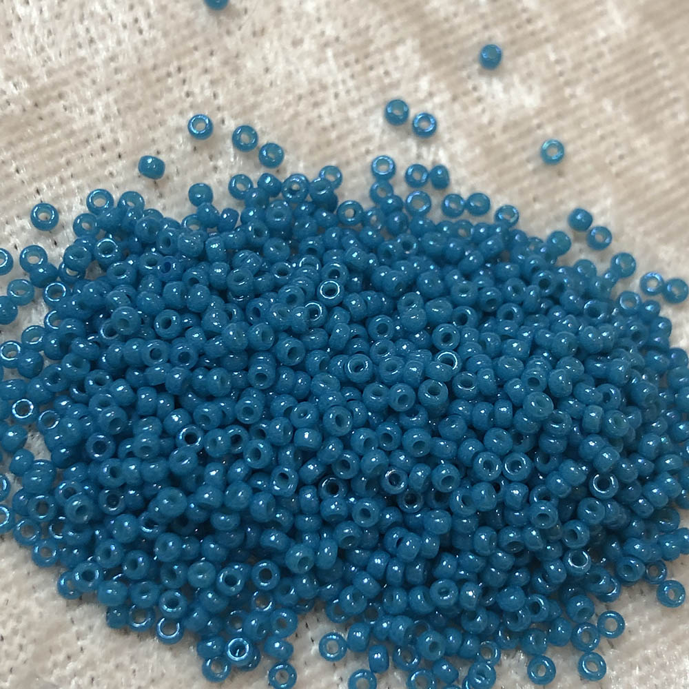 15/0 Opaque Cerilian Blue 413D Japanese Seed Beads