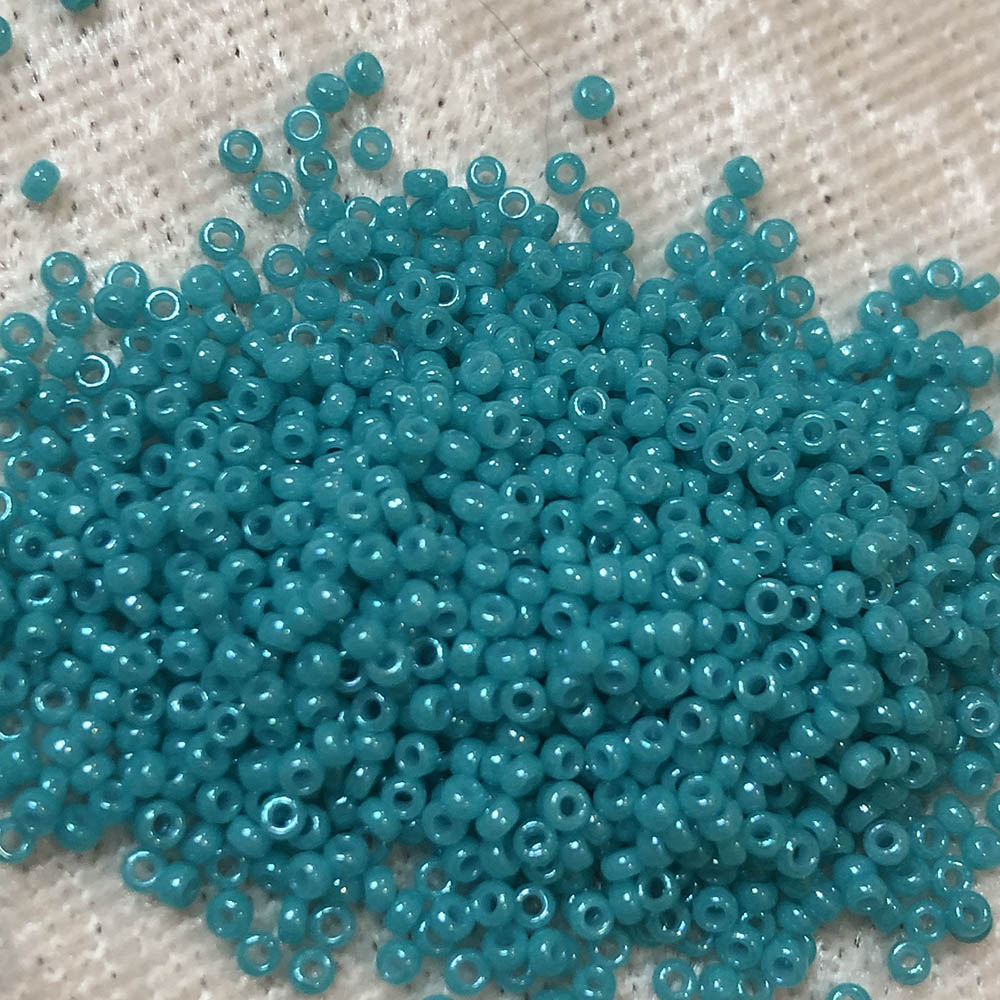 15/0 Opaque Deep Turquoise 413F Japanese Seed Beads