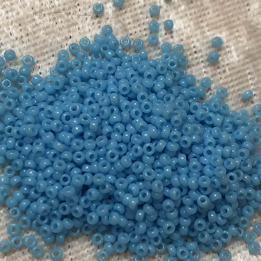 15/0 Opaque Turquoise Blue 413 Japanese Seed Beads