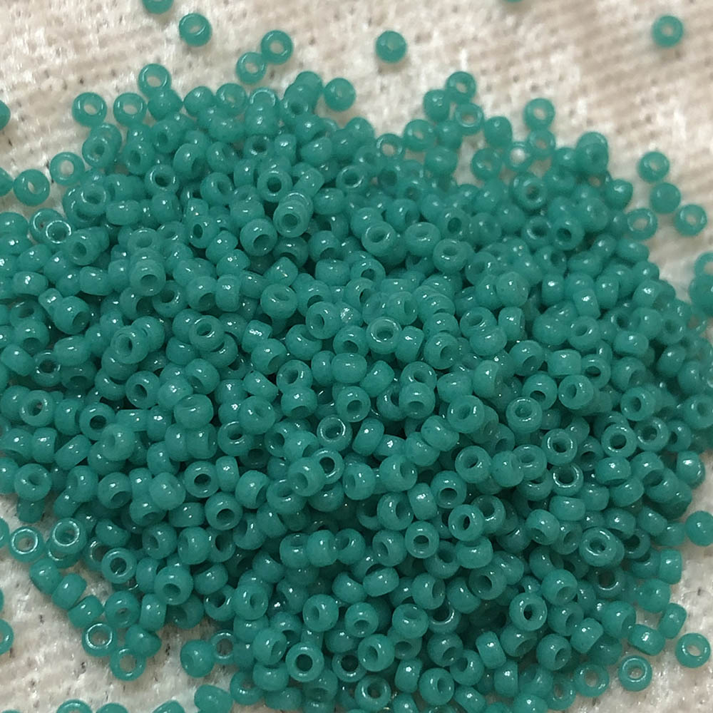 15/0 Deep Turquoise Green 412G Japanese Seed Beads