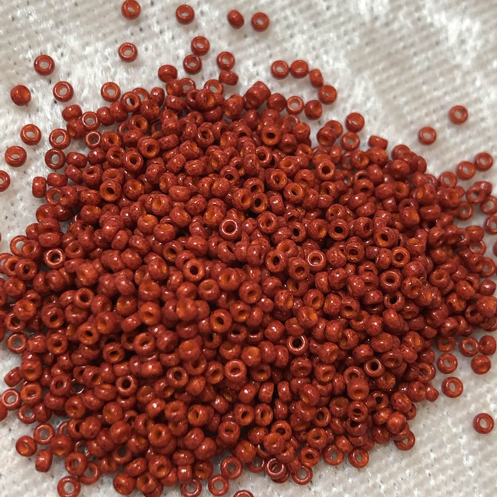 15/0 Opaque Paprika 406C Japanese Seed Beads