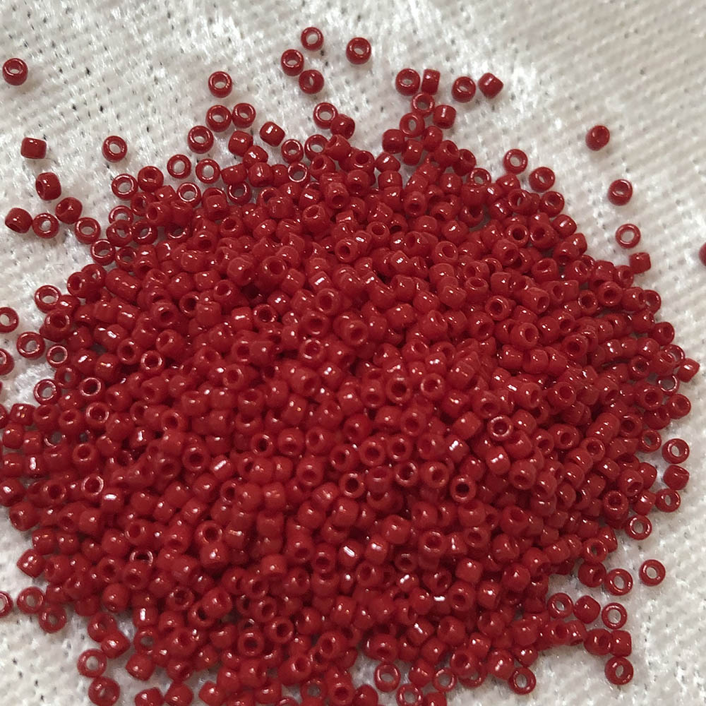 15/0 Opaque Burgundy Red 408A Japanese Seed Beads