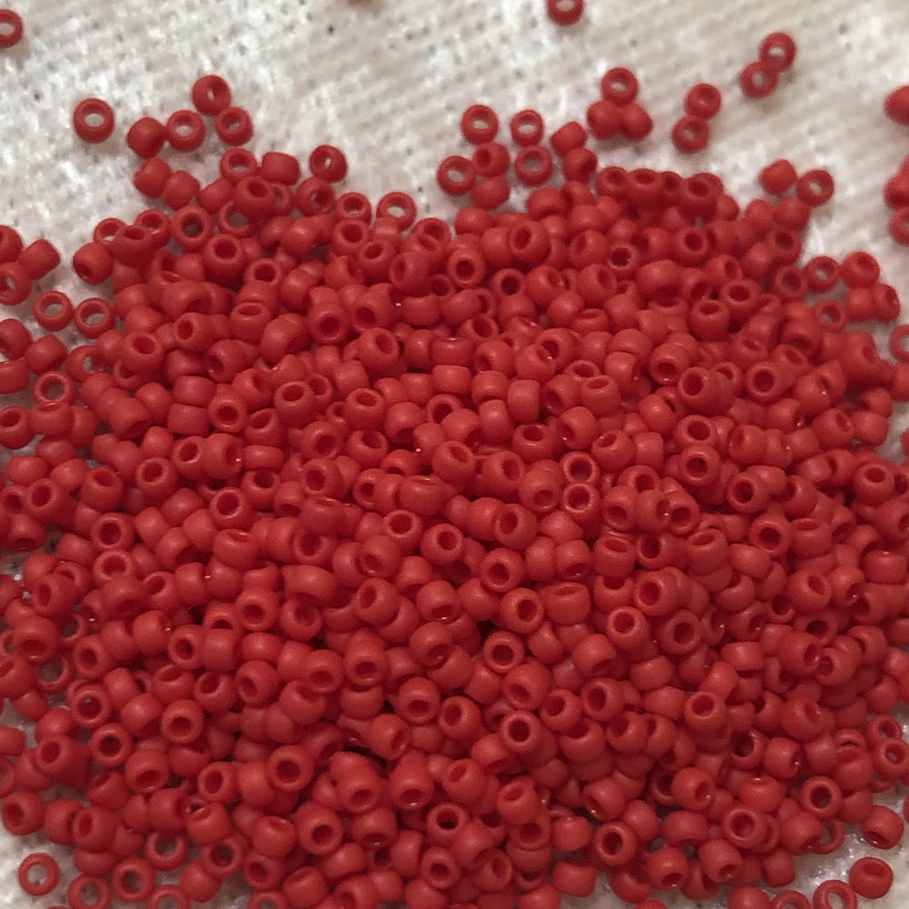 15/0 Matte Red F408 Japanese Seed Beads