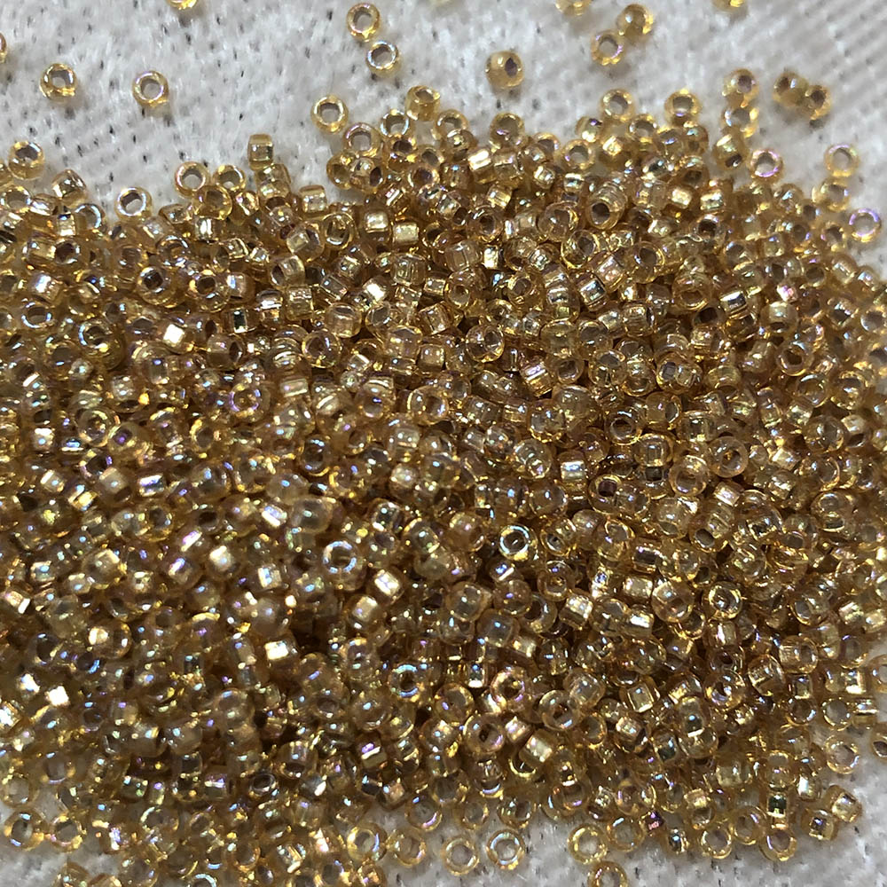 15/0 Silver Lined Topaz AB 634 Japanese Seed Beads