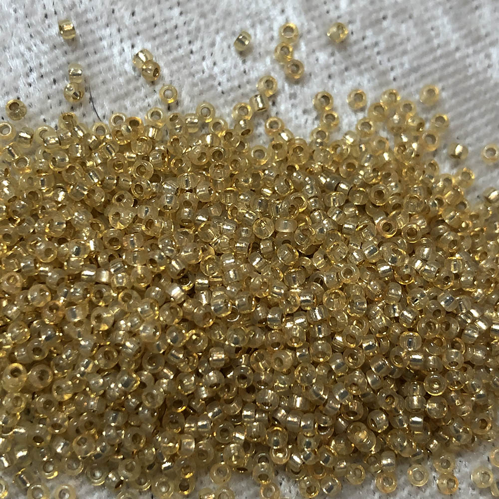 15/0 Silver Lined Light Amber 578 Japanese Seed Beads