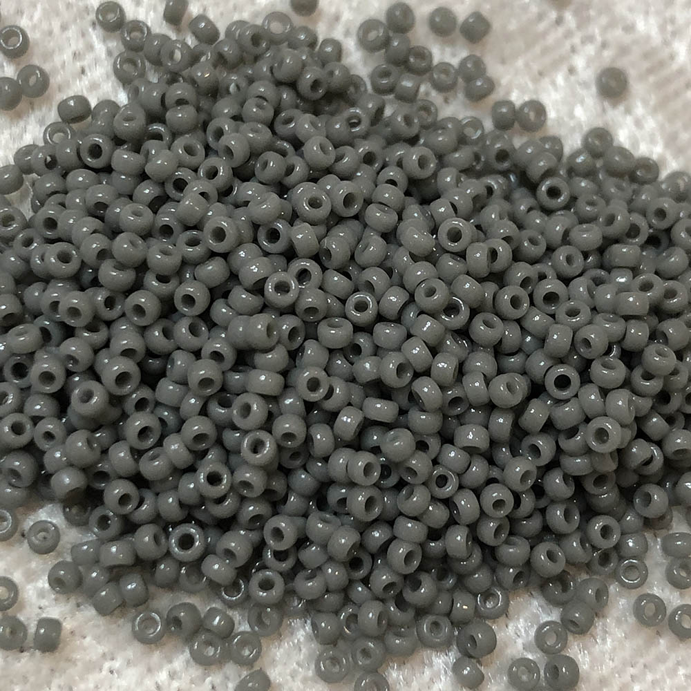 15/0 Opaque Medium Grey 416 Japanese Seed Beads 