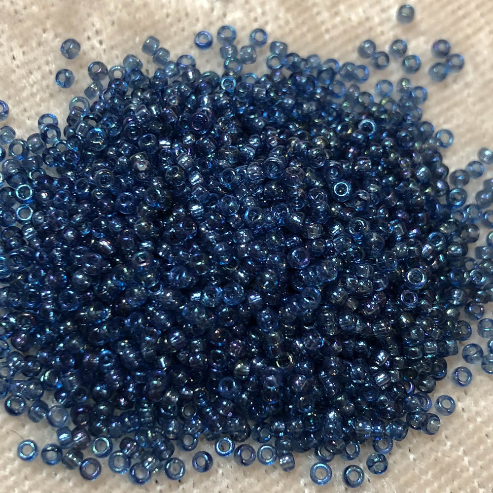 15/0 Transparent Montana Blue AB 299A Japanese Seed Beads