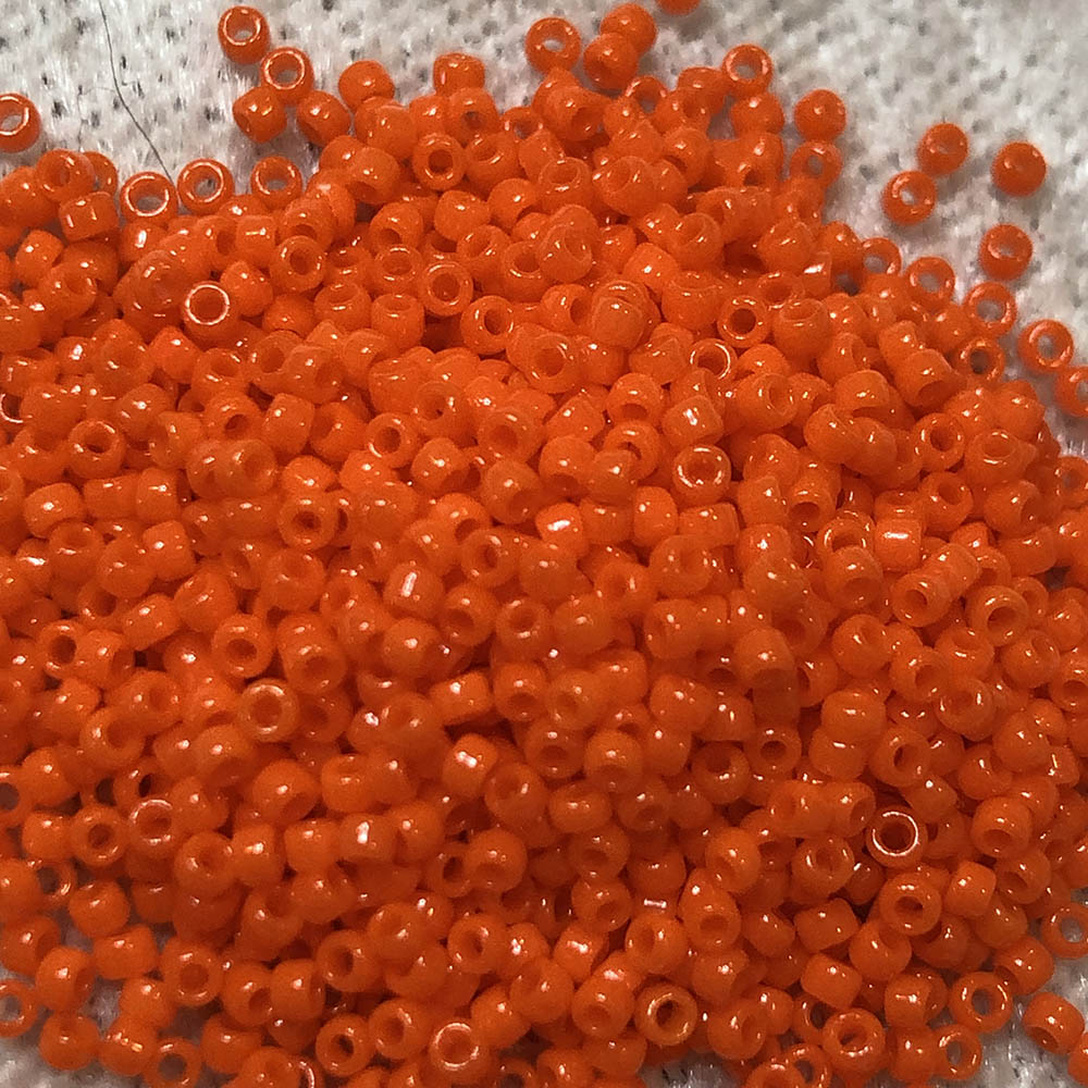 15/0 Opaque Orange 406 Japanese Seed Beads