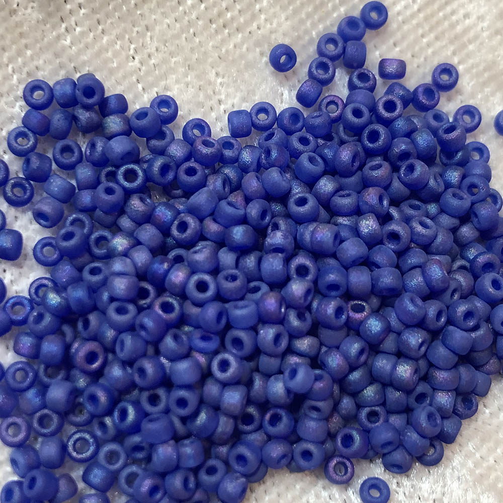 11/0 Frosted Blue Iris F177 Japanese Seed Beads