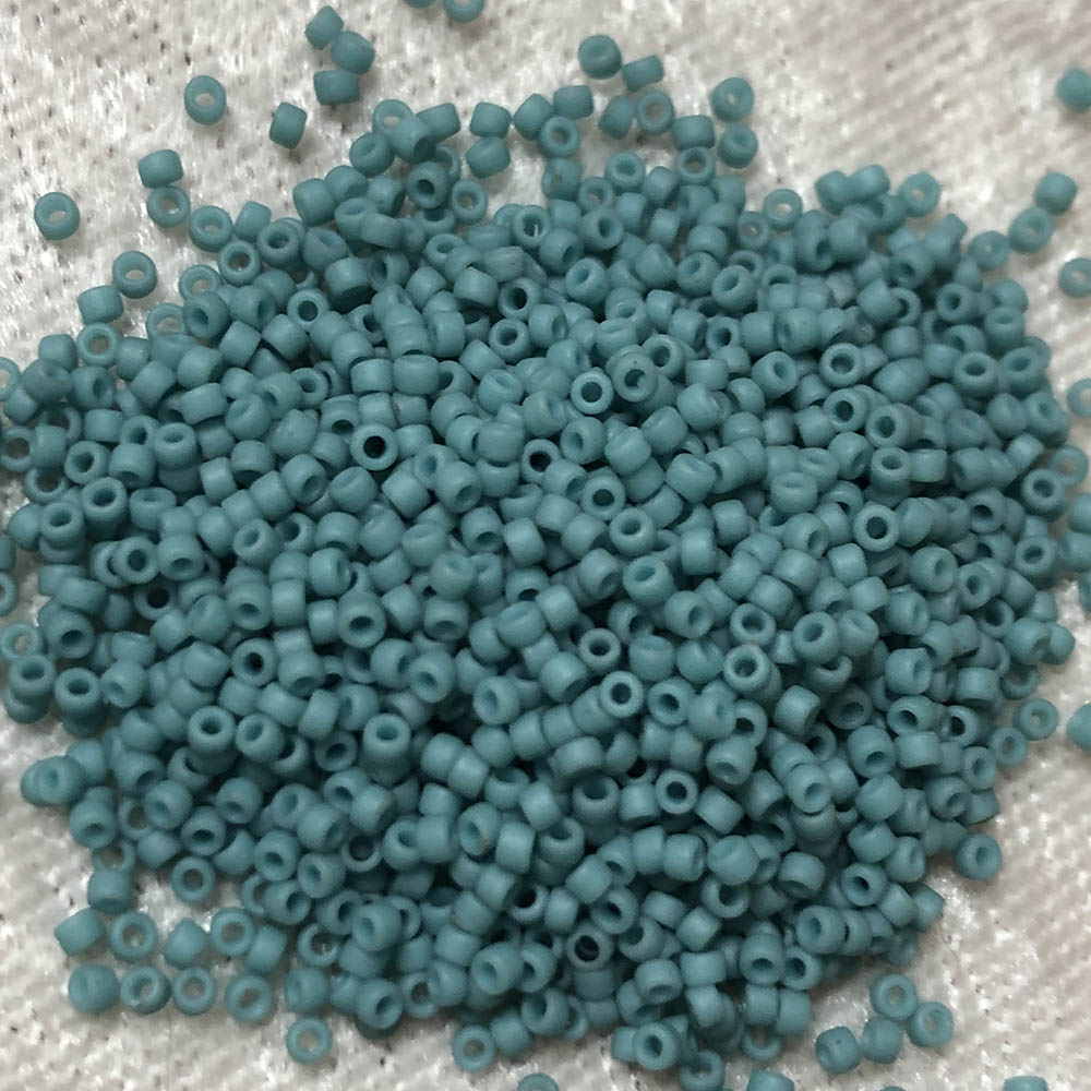 11/0 Semi Glazed Dusty Turquoise 2604F Japanese Seed Beads