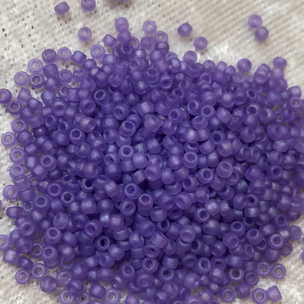 11/0 Transparent Iridescent Light Lavender Purple F356 Japanese Seed Beads