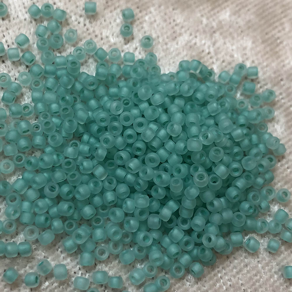 11/0 Milky Minty Seafoam Green F219A Japanese Seed Beads