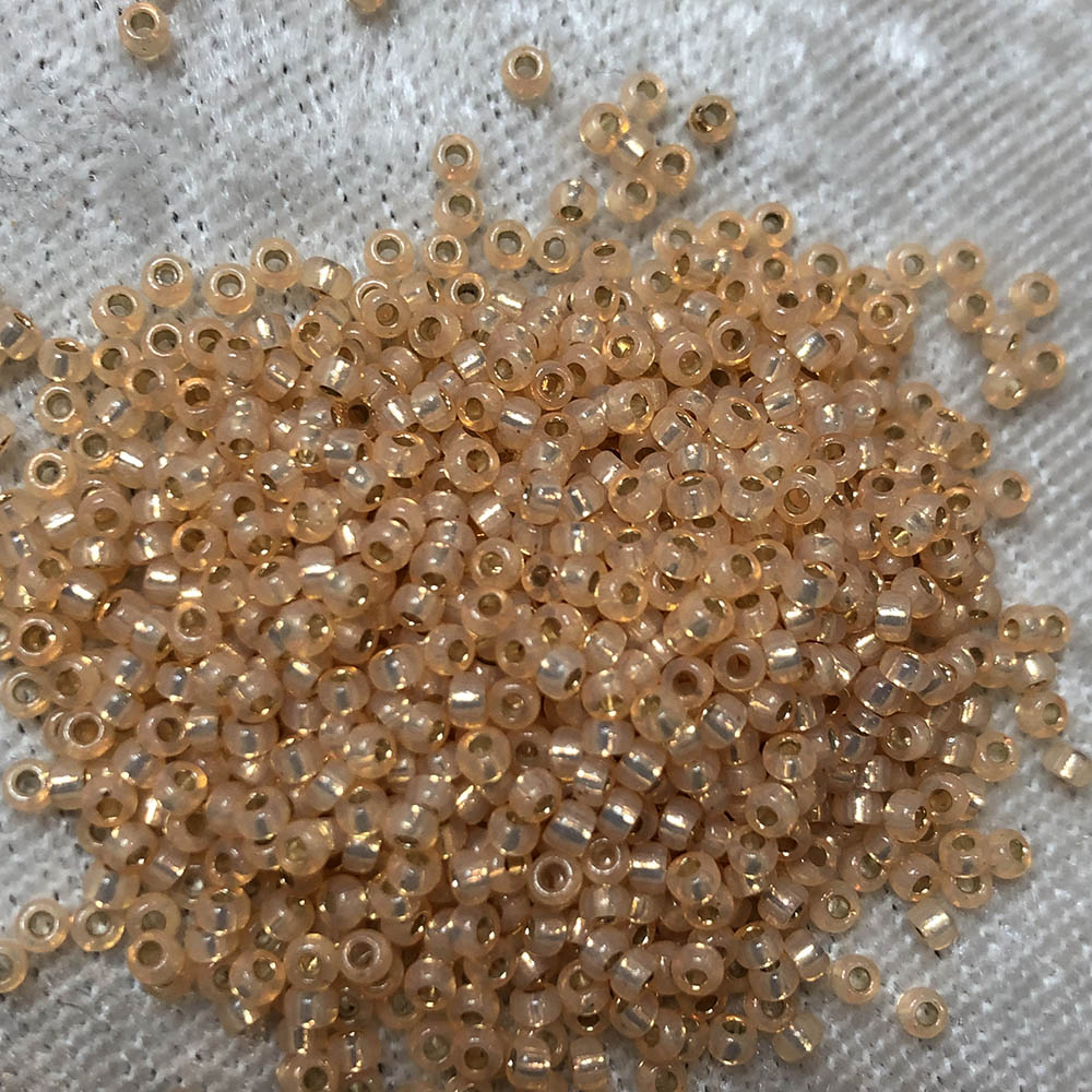 11/0 Gold Lined Peach 580 Japanese Seed Beads