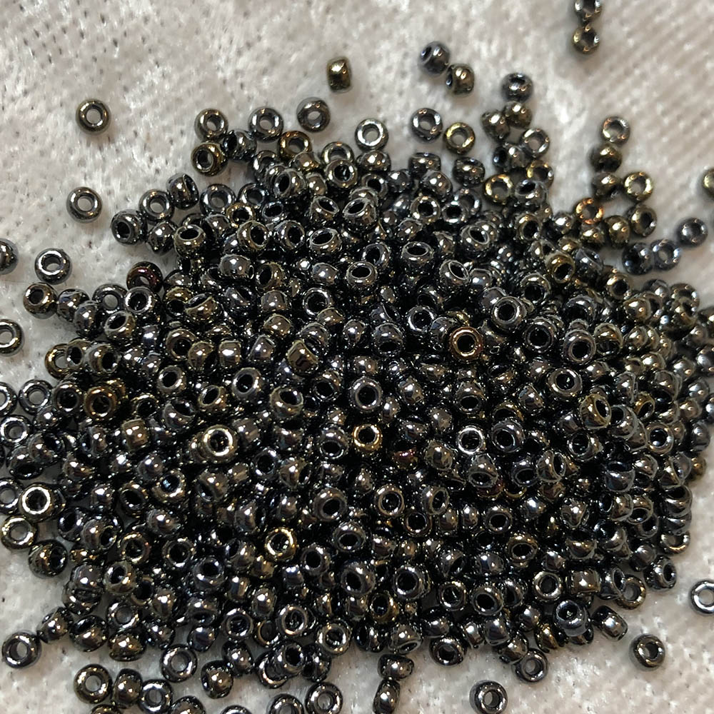 11/0 Metallic Gun Metal 460N Japanese Seed Beads