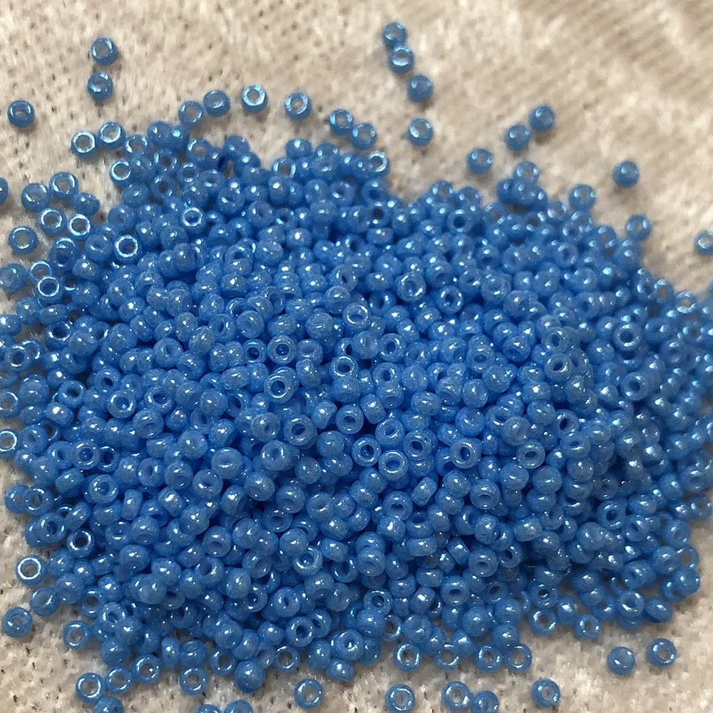 15/0 Opaque Luster Baby Blue 430G Japanese Seed Beads