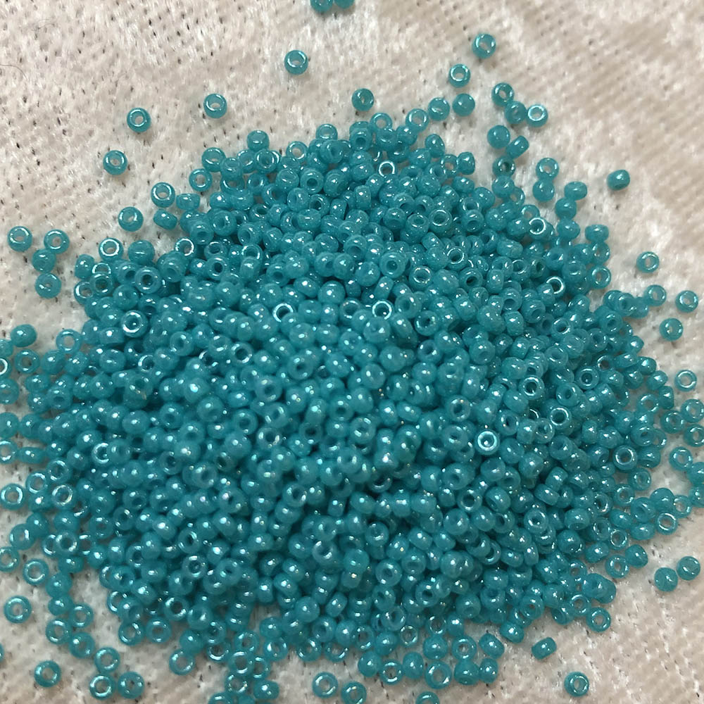 15/0 Teal Luster 430J Japanese Seed Beads