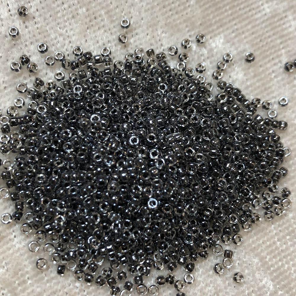 15/0 Black Lined Crystal 720 Japanese Seed Beads