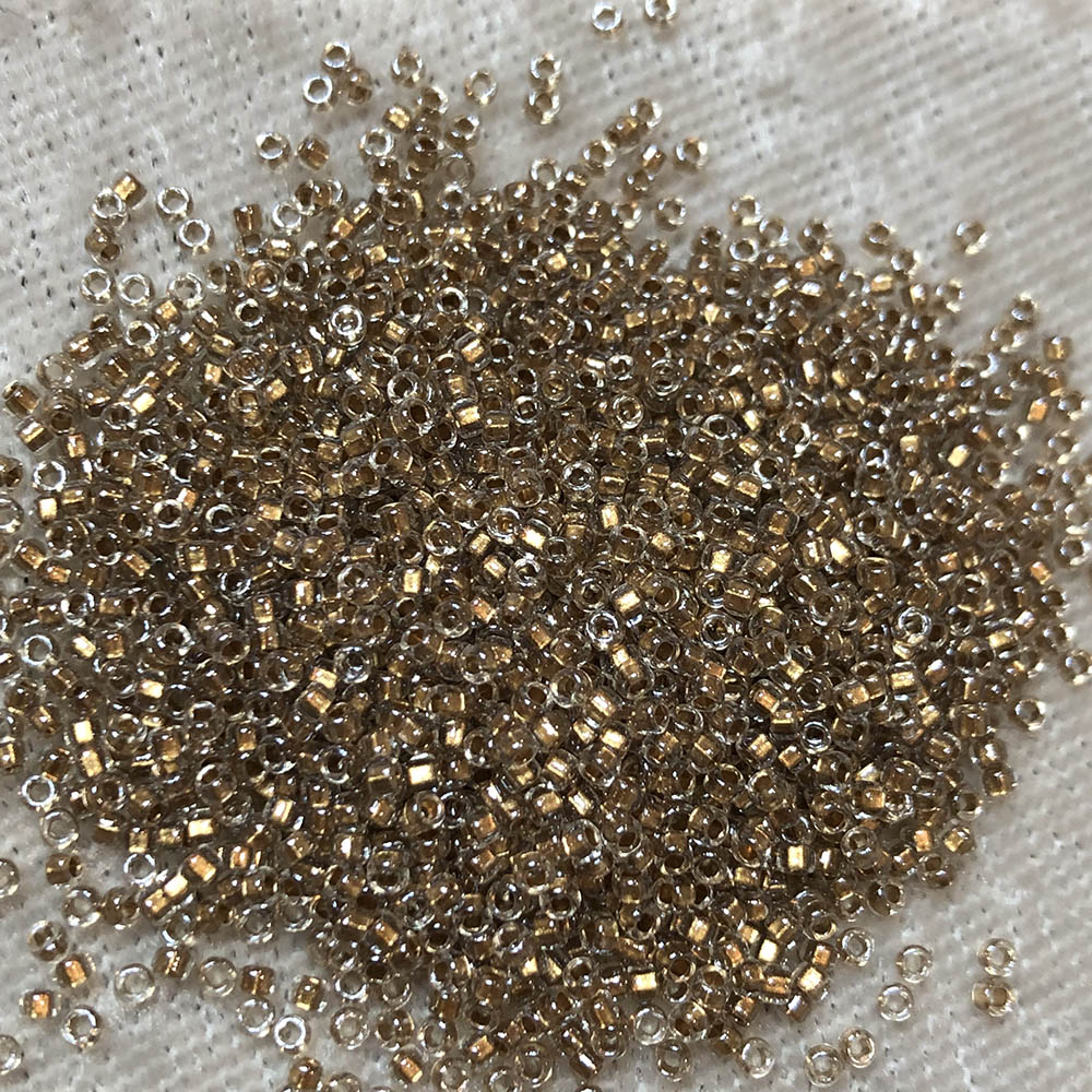 15/0 Gold Lined Crystal 702A Japanese Seed Beads