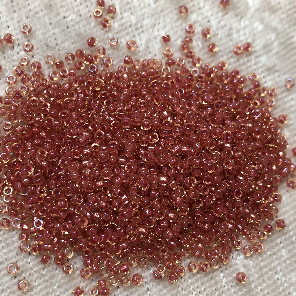 15/0 Red Lined Crystal AB 701 Japanese Seed Beads