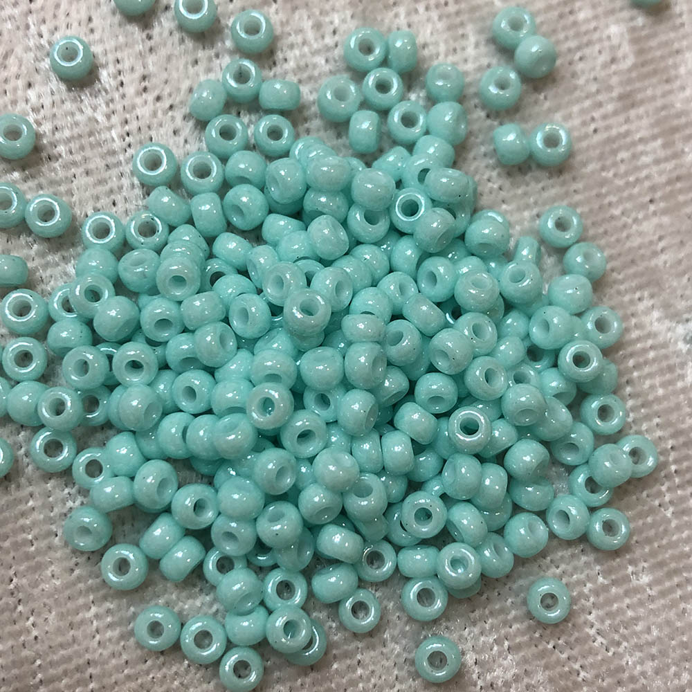 8/0 Opaque Light Aqua Green 412B Japanese Seed Beads