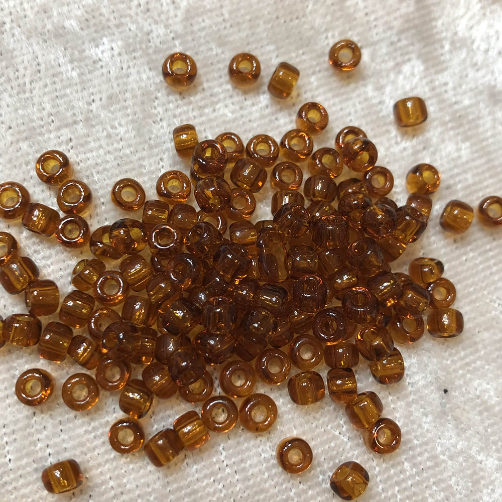 6/0 Transparent Dark Topaz 134 Japanese Seed Beads