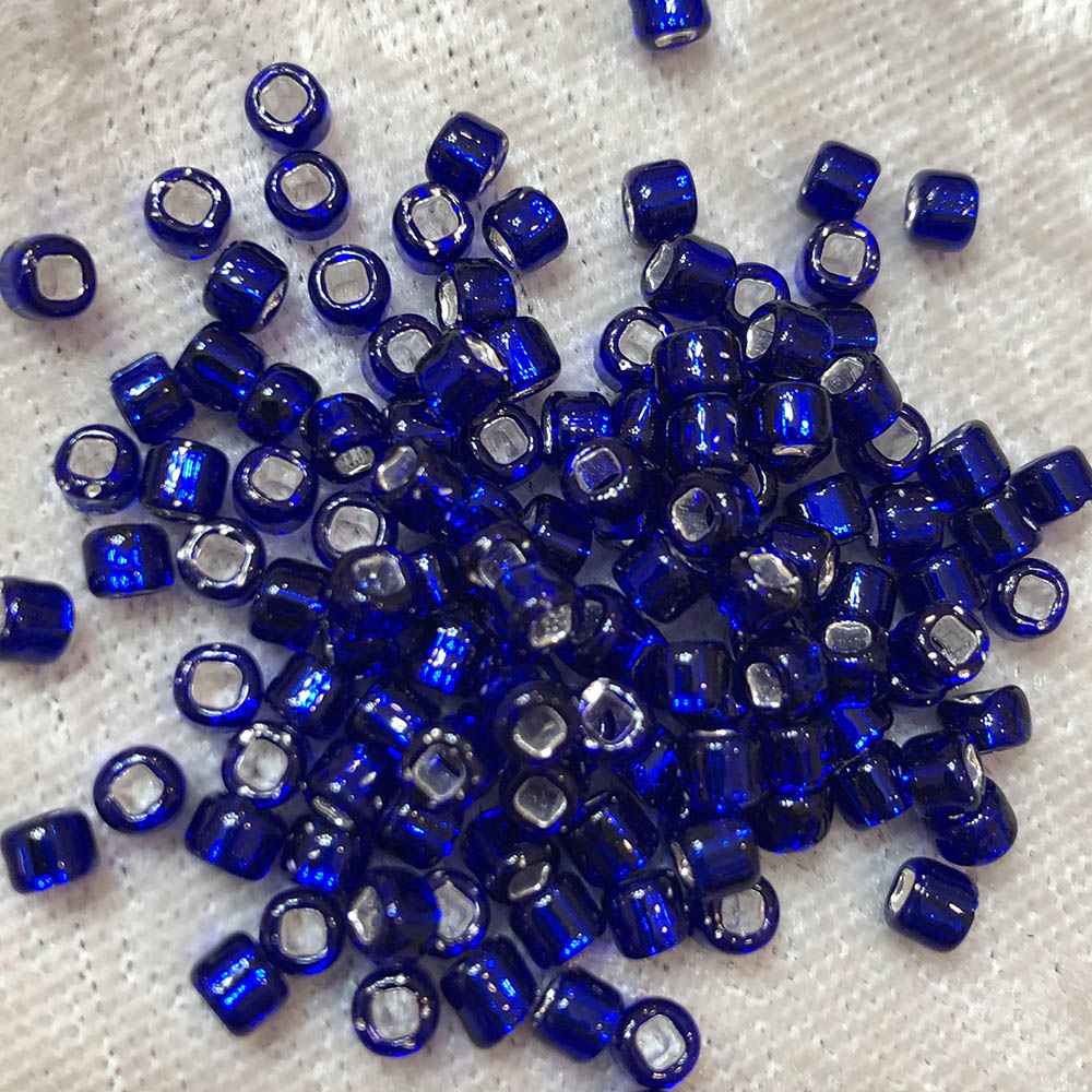 6/0 Silver Lined Cobalt Blue 20 Japanese Seed Beads