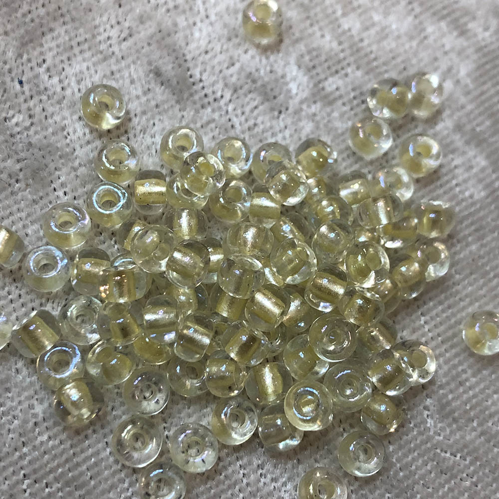 6/0 Pale Canary Yellow AB 775 Japanese Seed Beads