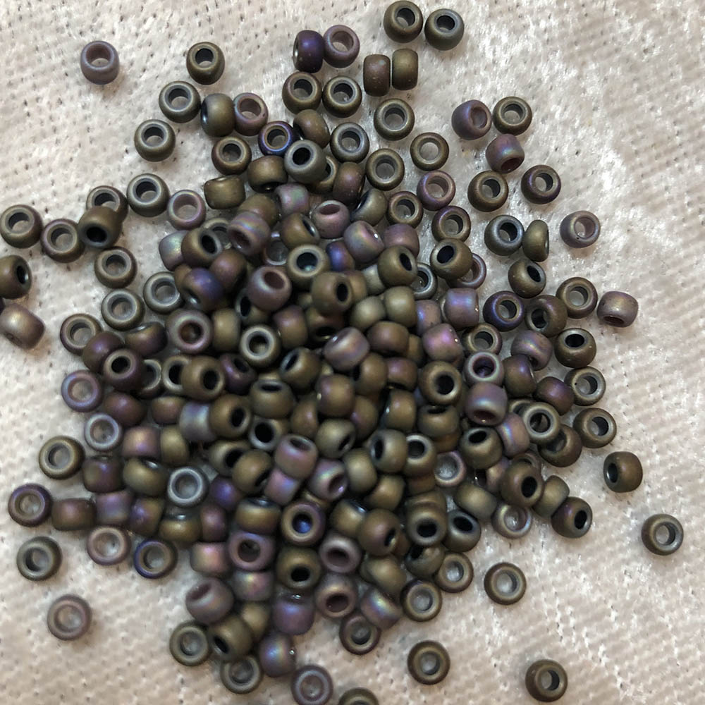 8/0 Brown Iris Matte F455B Japanese Seed Beads