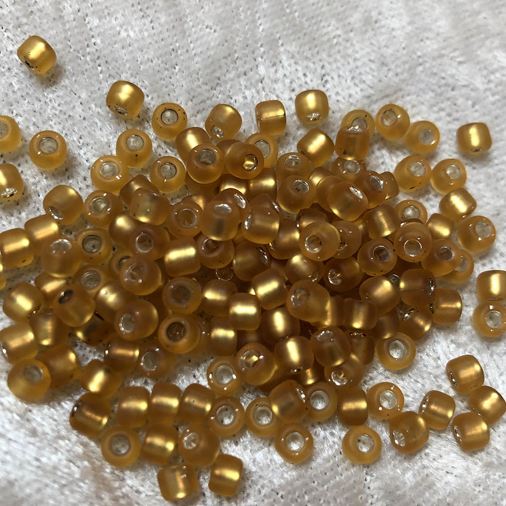 6/0 Silver Lined Topaz Brown F4 Japanese Seed Beads