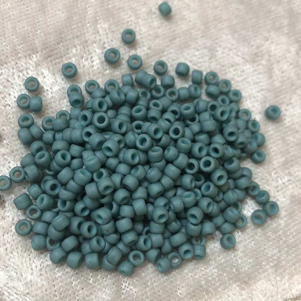 8/0 Semi Glazed Dusty Turquoise 2604F Japanese Seed Beads