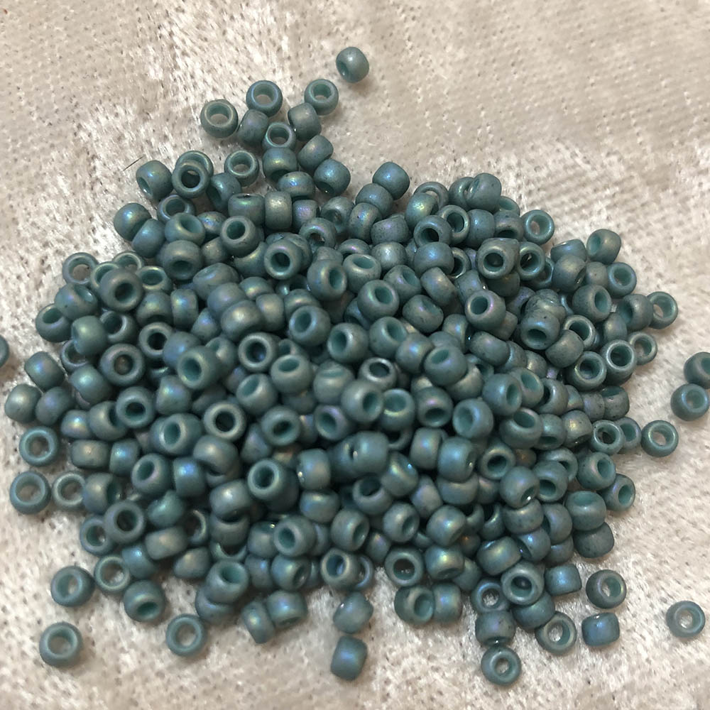 8/0 Semi Glazed Dusty Turquoise Rainbow 2634F Japanese Seed Beads