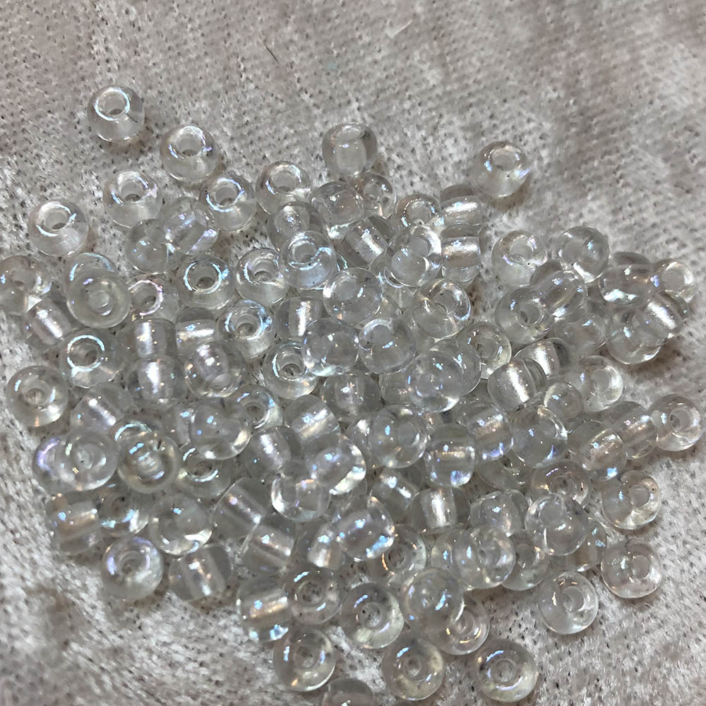 6/0 White Crystal AB 770 Japanese Seed Beads