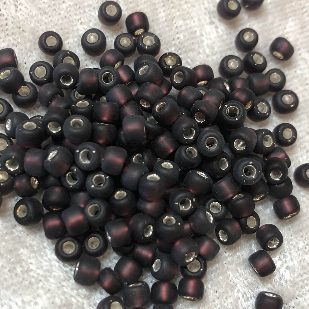 6/0 Frosted Silverlined Amethyst F13 Japanese Seed Beads