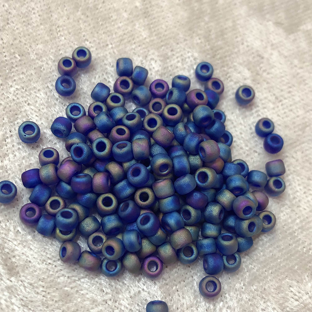 6/0 Frosted Blue Iris F177 Japanese Seed Beads