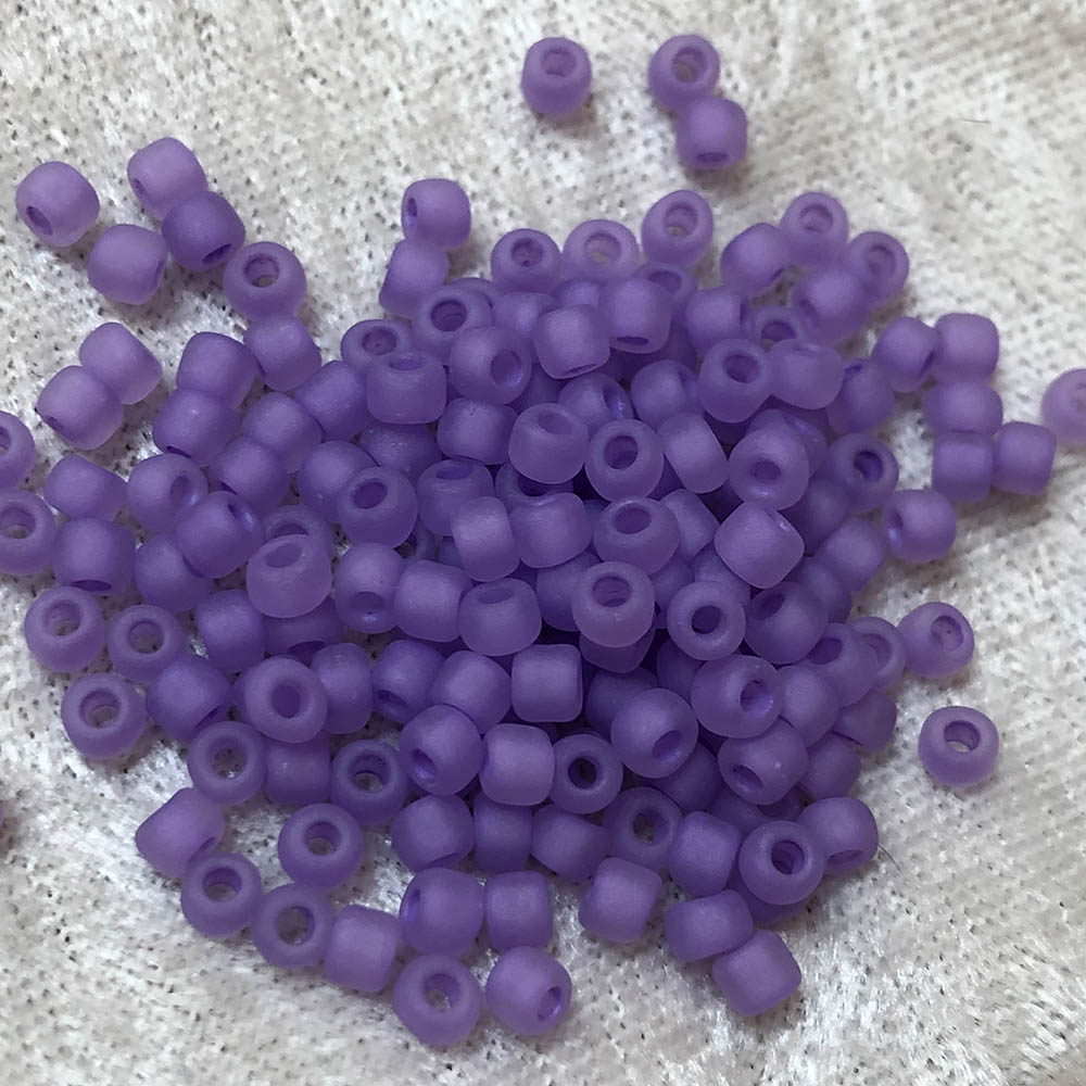 6/0 Milky Light Purple Frosted F222 Japanese Seed Beads