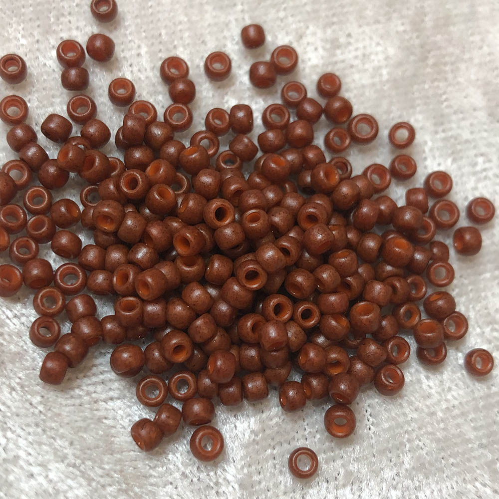 8/0 Semi-Glazed Burnt Orange 2610F Japanese Seed Beads