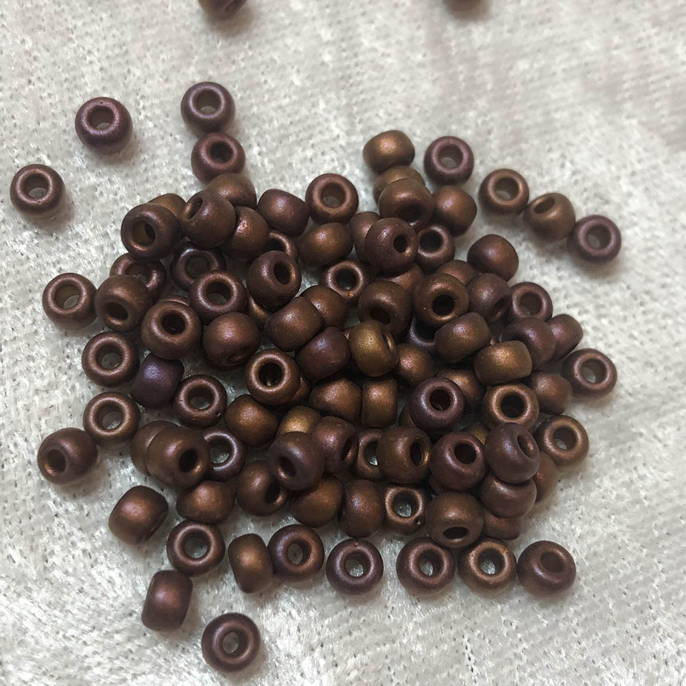 6/0 Matte Metallic Redish Bronze F462N Japanese Seed Beads