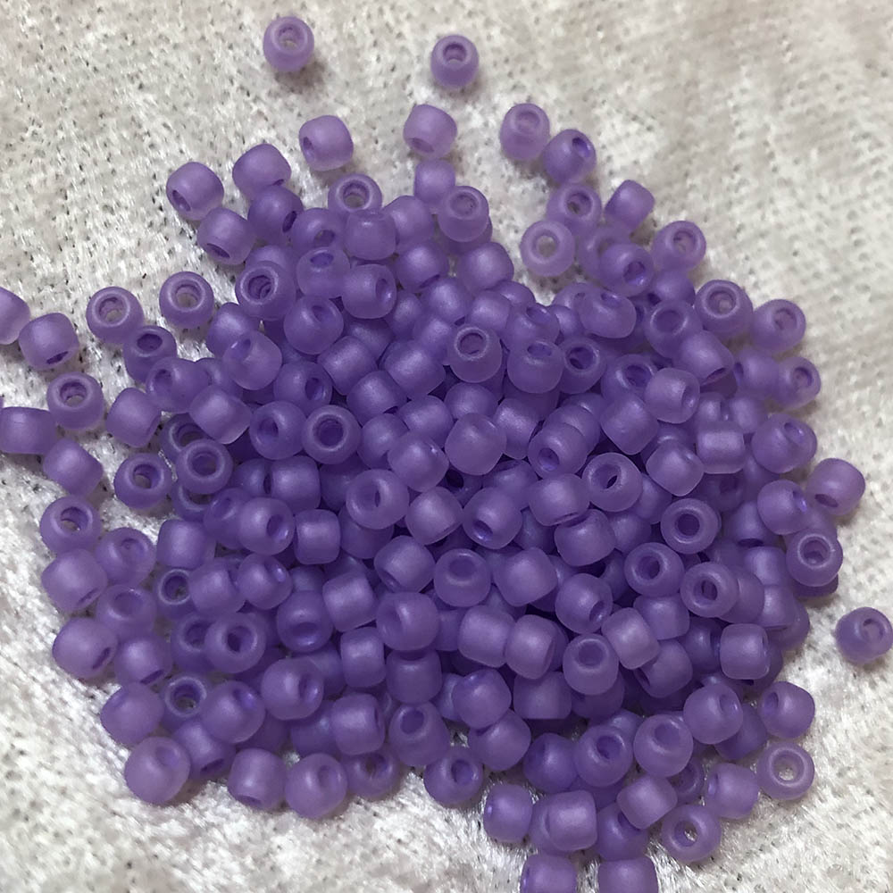 6/0 Milky Light Purple Frosted F222 Japanese Seed Beads