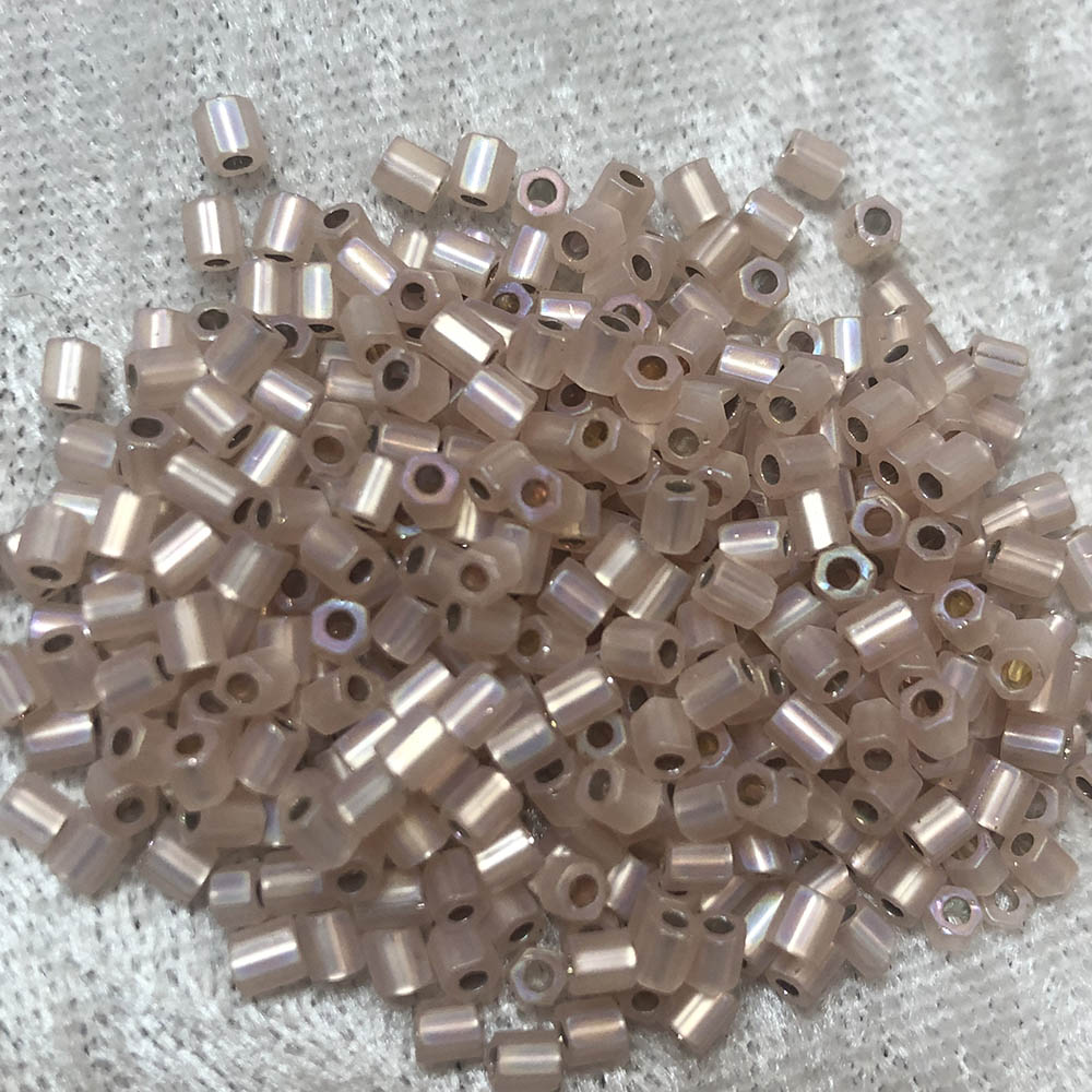 8/0 Silver Lined Light Rose AB HEX F640A Japanese Seed Beads