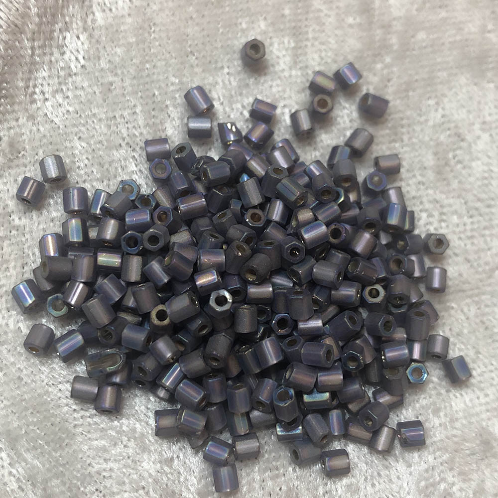 8/0 Silver Lined AB Matte Amethyst HEX F639 Japanese Seed Beads