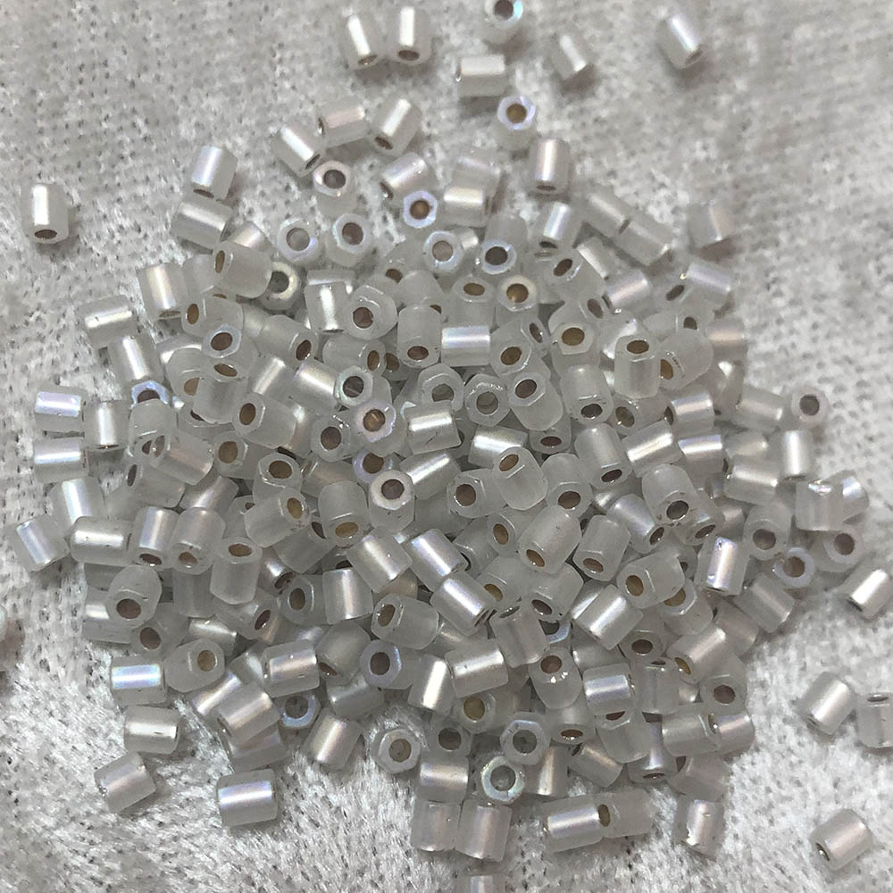 8/0 Silver Lined Matte Crystal AB HEX F635 Japanese Seed Beads