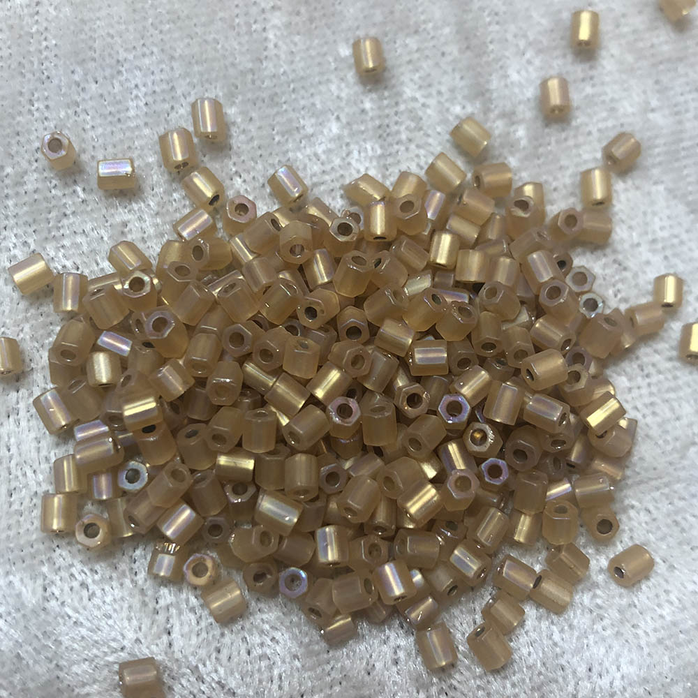 8/0 Silver Lined Matte Topaz AB HEX F634 Japanese Seed Beads