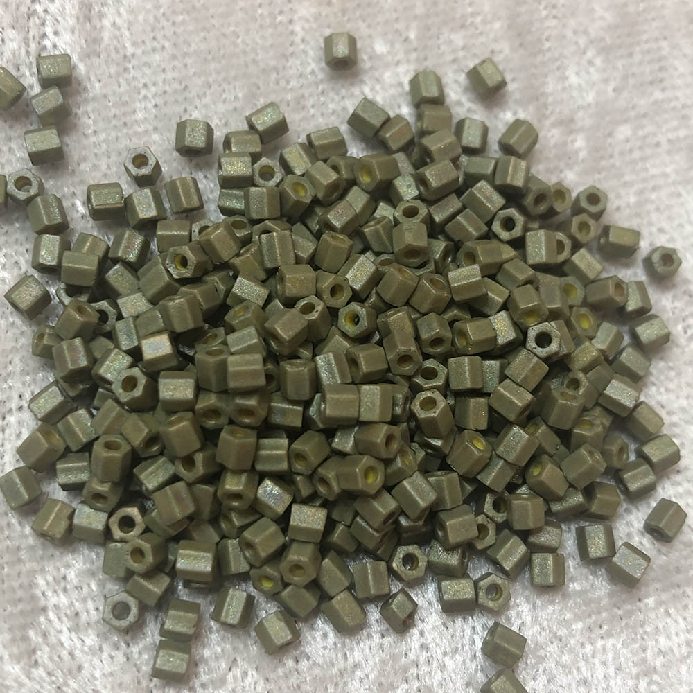 8/0 Opaque Matte Olive HEX F643R Japanese Seed Beads