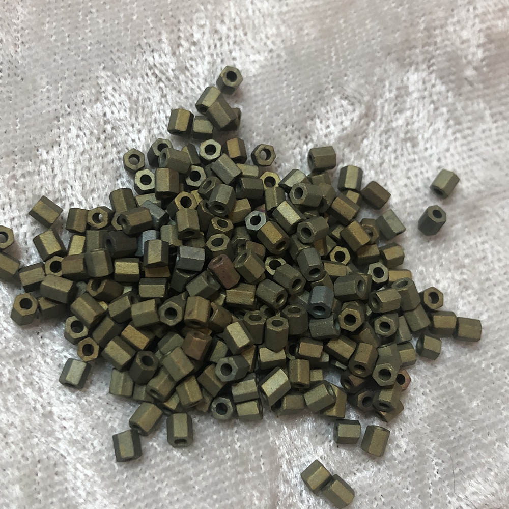 8/0 Frosted Olive Iris HEX F460V Japanese Seed Beads