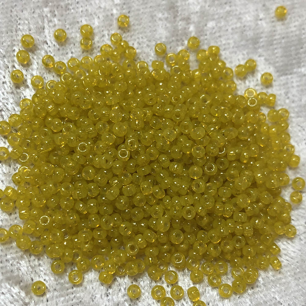 11/0 Transparent Yellow Luster 404D Japanese Seed Beads